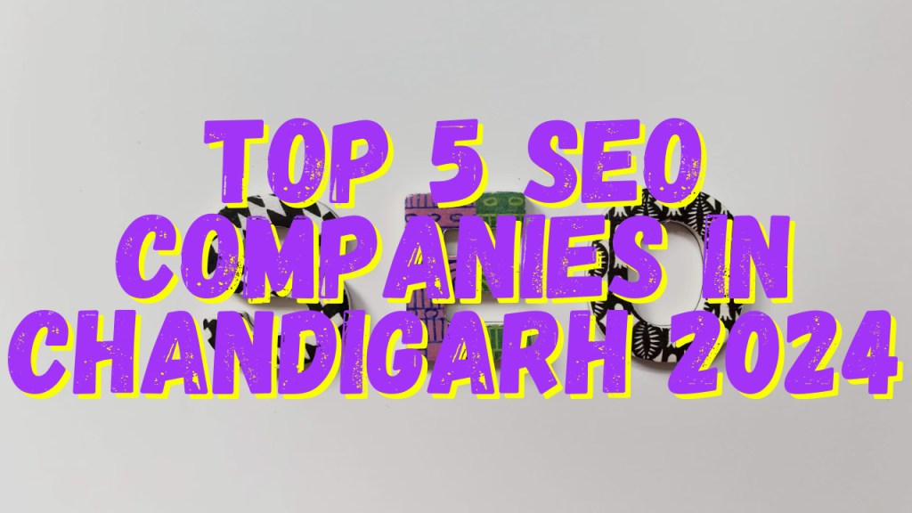 Top 5 SEO Companies in Chandigarh 2024