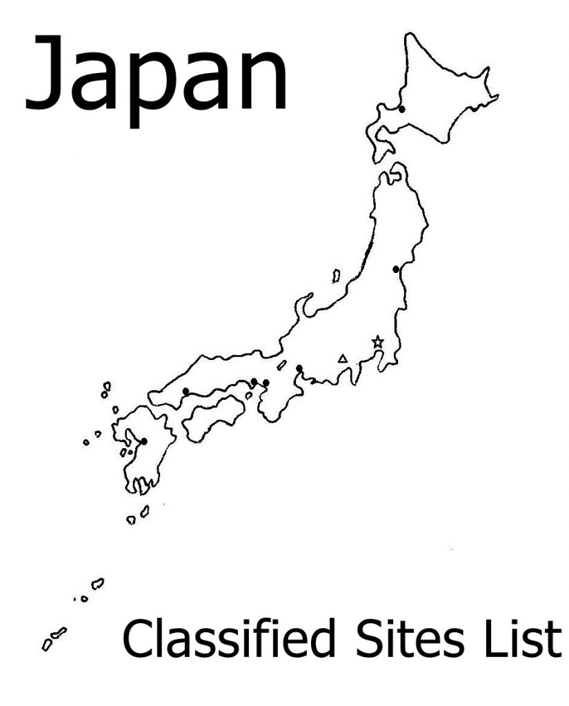 Japan Classified Sites List