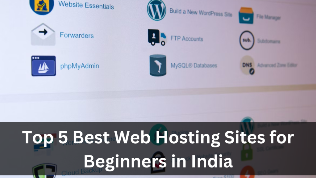 Top 5 Best Web Hosting Sites for Beginners in India